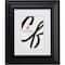 Craig Frames Upscale Satin Black Picture Frame with Mat